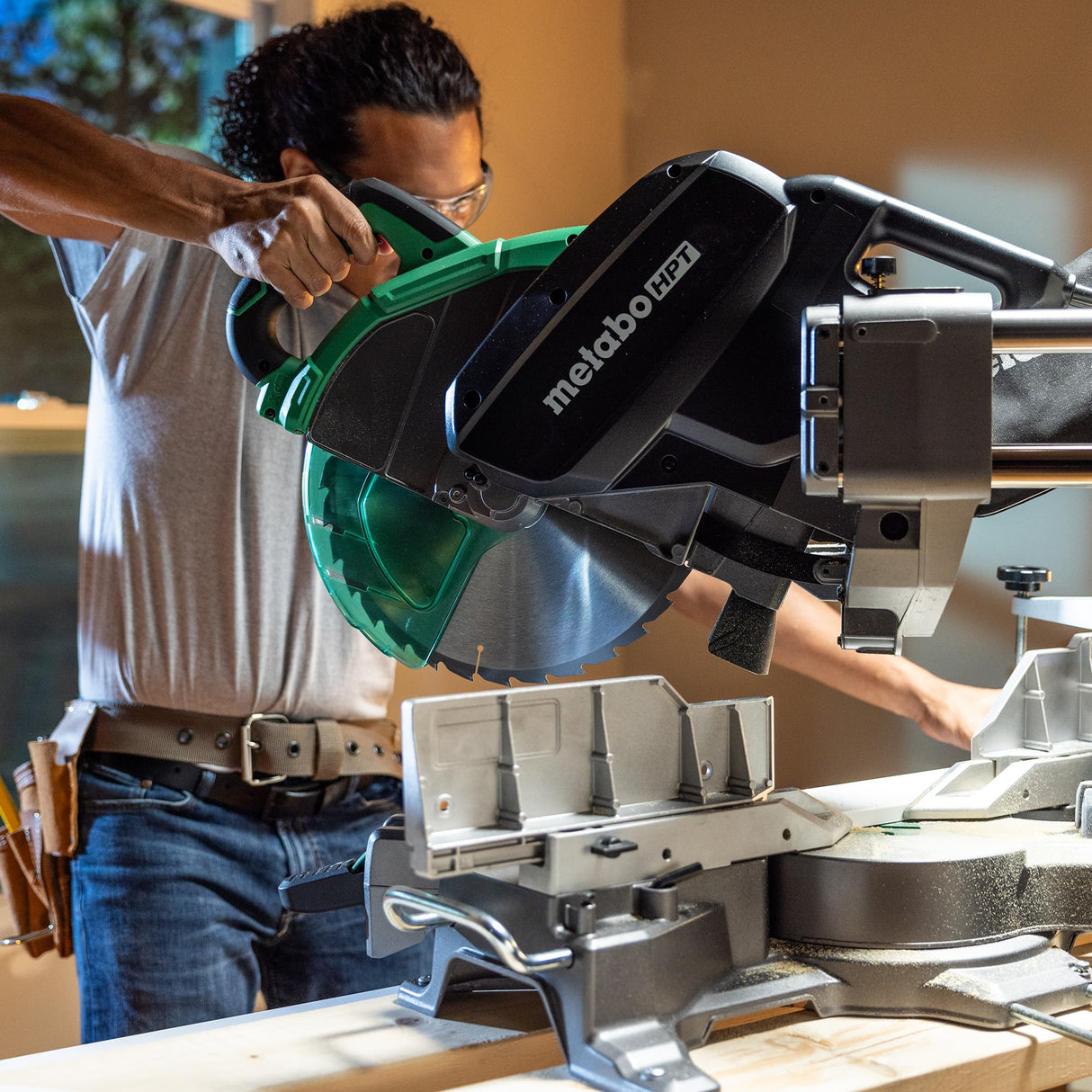 Metabo HPT 12-Inch Sliding Miter Saw, Dual Bevel, Xact Cut Shadow Line, 5-Year Warranty, C12RSH3 Metabo HPT