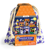 Mudpuppy Spooky House – 36 Piece Jigsaw Puzzle to Go Featuring an Adorable Haunted House with Spooky Friends Perfect for Travel and Boo Baskets Mudpuppy