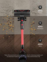 Ultenic Cordless Vacuum Cleaner, 550W/50Kpa, 60Mins Runtime, Stick Vacuum Cordless Rechargeable with 180°Bendable Wand, Anti-Tangle Brush, Vacuum Cleaners for Home/Pet Hair/Carpet/Floor U16 Ultenic