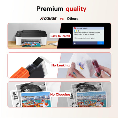 Acaves MX922 Ink Cartridges PGI-250XL CLI-251XL Replacement for Canon 250 and 251 Compatible with PIXMA IX6820 MX920 IP8720 MG5520 MG5420 MG7520 MG7120 MG6320 IP7220 Printer, 5 Pack, Multicolor, XL Acaves