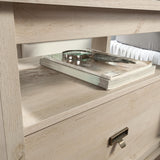 Sauder Trestle Night Stand, L: 26.38" x W: 19.06" x H: 25.12", Chalked Chestnut finish Sauder