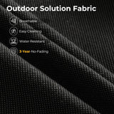 HOOOWOOO Outdoor Sectional Patio Furniture Set with Fire Pit Table,10 Pieces Wicker Conversation Sets L Shaped Couch,Extra Deep Out Door Sofa Outside Furniture with Swivel Chairs,Black HOOOWOOO