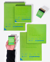 Legion Stonehenge Pad, Cotton Deckle Edge Paper, 18 X 24 inches, White, 15 Sheets Stonehenge