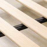 Mellow Metal Wood Slats Bunkie Board, Queen, Black Mellow