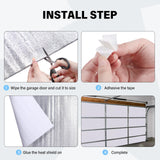 Frienda Garage Door Insulation Set 24 x 48 Inch White Foam Core Insulation Panels Reflective Aluminum Radiant Barrier Thermal Insulation Shield with Adhesive Tape for Greenhouse Attics Walls (16 Pcs) Frienda