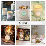 PH PandaHall 2 Inch Candle Stickers, 500pcs Waterproof Scented Candle Labels 4 Colors Handmade Candle Jar Stickers Self Adheisive Candle Labels for Candle Tins, Candle Boxes Packaging PH PandaHall