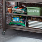 Homestyles Maho Gray Teak Potting Bench homestyles