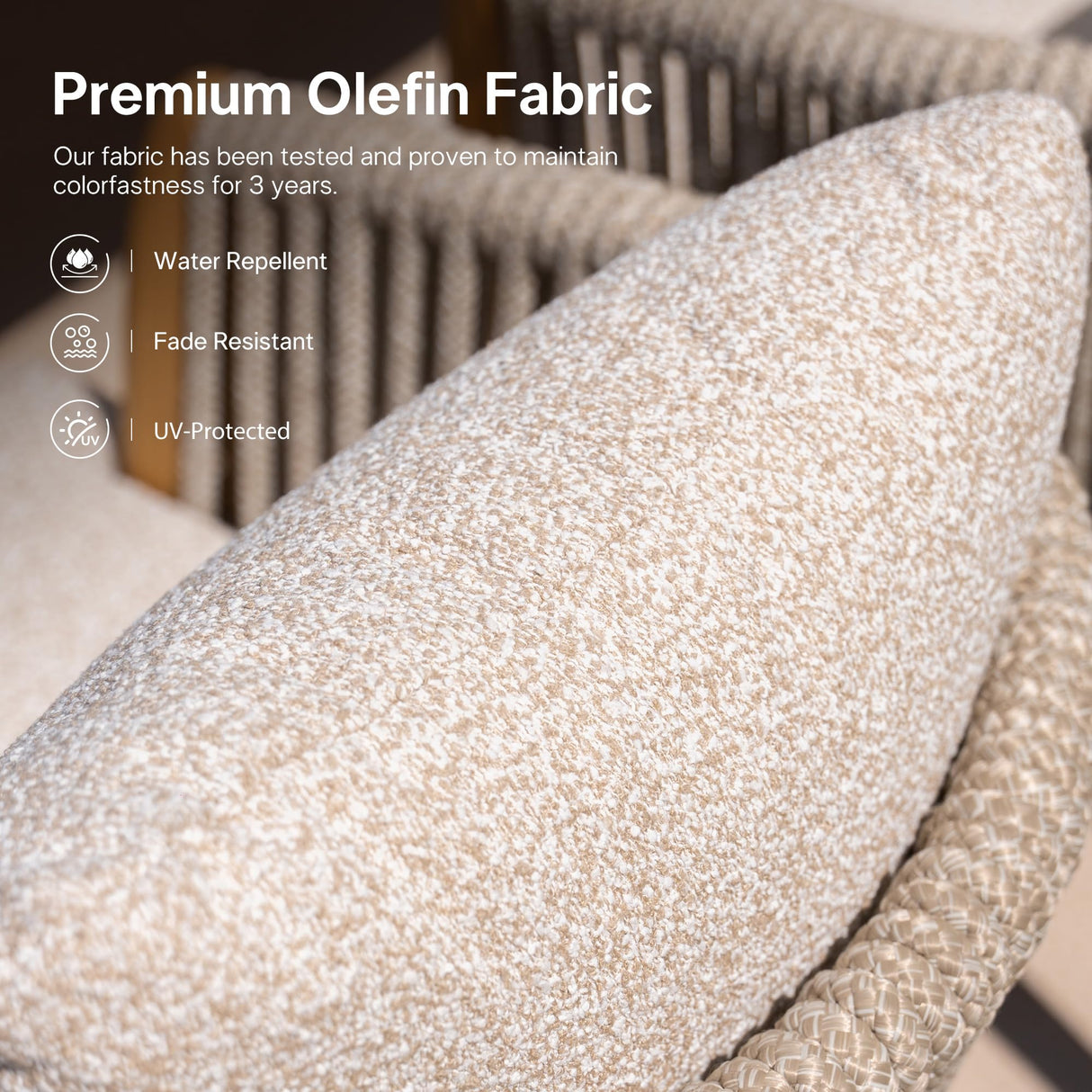 PURPLE LEAF Outdoor Dining Set for 10, Aluminum Outdoor Patio Table and Chairs Set with Olefin Cushions, 11 Pieces Patio Furniture Set for Garden or Deck, Beige PURPLE LEAF