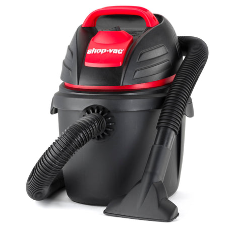 Shop-Vac Wet Dry Portable Utility Vacuum, 2.5 Gallon 1.25 Inch Diameter x 6 Foot Hose, 12 Ft Cord Length, Wall Mounted, Includes Filters, Red Shop-Vac