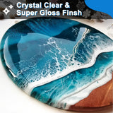 Shabebe Table Top Epoxy Resin 2 Gallon, Super Gloss & Crystal Clear Epoxy Resin Kit with UV Resistant & Self Leveling, Non Toxic Food Safe for River Tables, Live Edge Tables, Bar Tops, Countertops 1:1 Shabebe