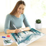 JOOZ Mountain Diamond Painting Kits for Adults 5D Large Landscape Diamond Art Kits for Adults Full Drill Forest Diamond Art Painting Kits Gem Art Kits for Wall Decor 27.5x15.7Inch JOOZ