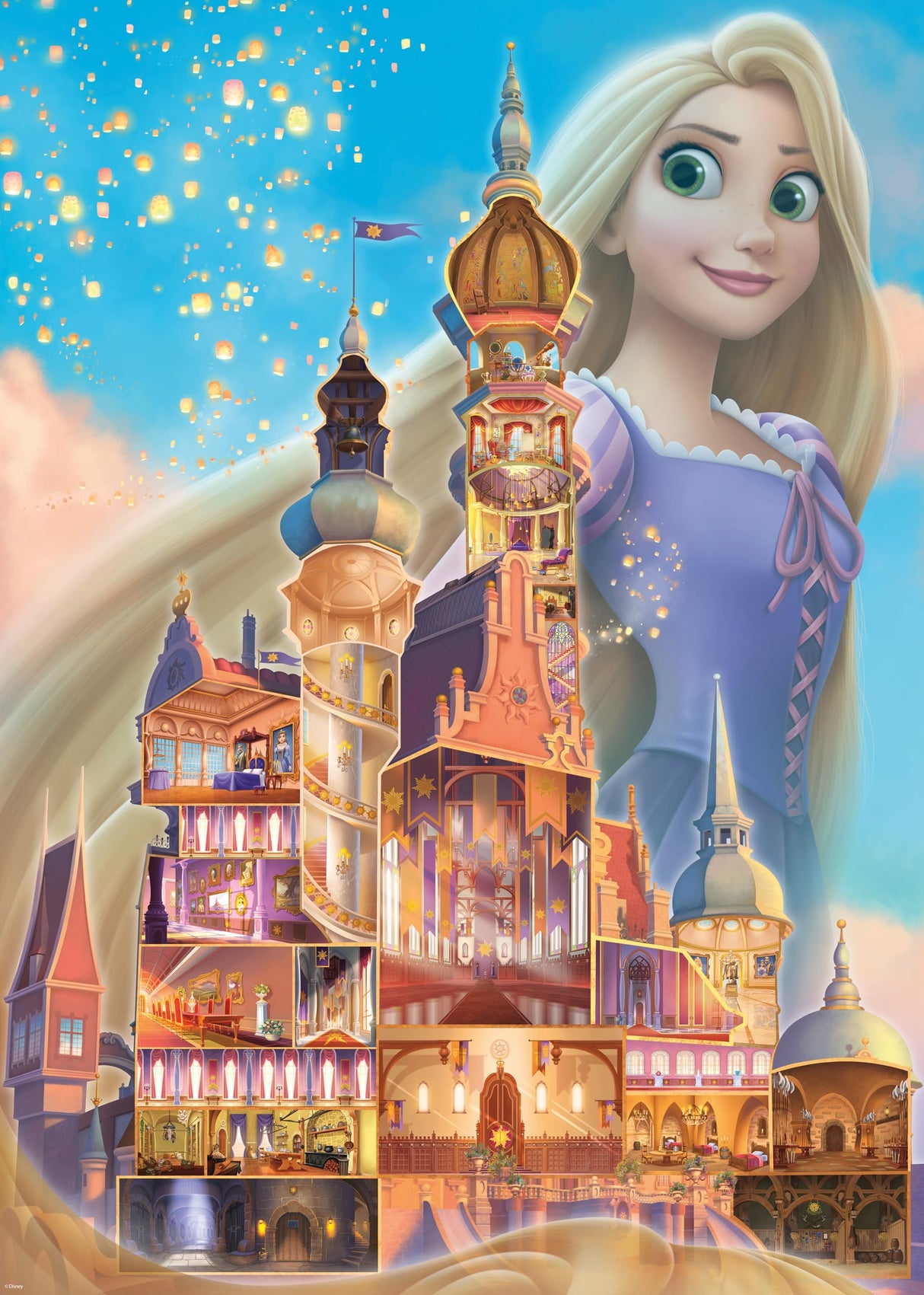 Ravensburger Disney Castle Collection: Rapunzel 1000 Piece Jigsaw Puzzle for Adults - 12000264 - Handcrafted Tooling, Made in Germany, Every Piece Fits Together Perfectly Ravensburger