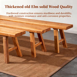 Wooden Bench Indoor, Rustic Farmhouse Narrow Entryway Bench with Natural Solid Wood, Durable and Sturdy Skinny Bench Suitable For Dining Room, Kitchen Porch Other Narrow Spaces (31.5 * 10.2 * 17.7） Taibahong