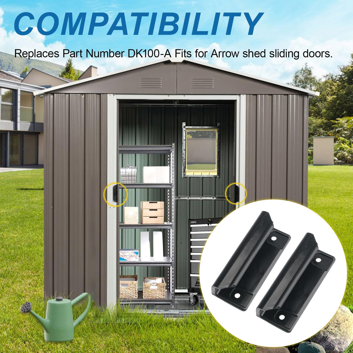 EAORBD Door Tune-Up Kit for Arrow Shed Storage Products, Dk100-A Sliding Shed Doors Kit EAORBD