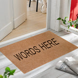 SUNNOW 2 Pack Coir Front Door Mat Outdoor Indoor Entrance, Personalized Blank Doormat Entry Rug with Non Slip Backing for High Traffic Areas, Suitable for DIY Gift, 17"x 30" SUNNOW