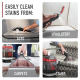 Hoover CleanSlate Plus Portable Carpet + Upholstery Spot Cleaner Machine, Powerful Suction with Versatile Tools, Pet Stain Remover, Car and Auto Detailer, Pair with Hoover Carpet Cleaner Solution Hoover