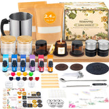 FEILOONG Candle Making Kit for Adults Beginners, Complete Candle Making Supplies Include Soy Wax, Candle Jars, Scents, Wicks & More, DIY Starter Candle Making Full Set, Arts Crafts Kit FEILOONG