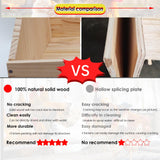 Hens Nesting Box, 3 Packs Single Compartment Solid Wood Chicken Nesting Boxes for UP to 15 Hens, Large Duty Laying Nest Box for Duck and Poultry (3 Packs) CSQOO