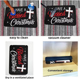 THIYOTA Welcome Mats for Front Door Outdoor Entry Welcome to Our Neck of The Woods Doormat Doormat Non Slip Mat for Home Indoor Farmhouse Funny Kitchen Rugs Patio Greeting Front Porch Rugs 17x30 Inch THIYOTA