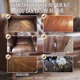 ARCSSAI ARCSSAL Brown Leather Repair Kit for Furniture, Leather Couch Repair Kit for Sofa, Jacket, Car Seats and Purse with Super Easy Instructions, Restores Any Material, Bonded, Pleather, Genuine ARCSSAI ARCSSAL