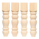 CAROLINA LEG CO. Chunky Bench Legs - Perfect for Coffee Tables - Set of 4 - Made in NC - Dimensions: 3.5" x 16" CAROLINA LEG CO.