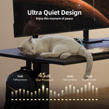 INNOVAR Electric Standing Desk, Adjustable Height Stand up Desks, 48 x 24 Inches Sit Stand up Desk for Home Office Computing, 3-Preset Memory Height Ergonomic Rising Desks, Black INNOVAR