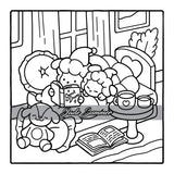 Comfy & Cozy: Coloring Book for Adults and Teens with Cozy Scenes and Cute Animal Characters for Relaxation (Comfy and Cozy Coloring Books) WoodArtSupply