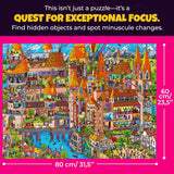 QUOKKA 1000 Piece Jigsaw Puzzle for Adults Nighty Cats – Premium Box Packaging with Extra Fun Challenges, Whimsical Cat Puzzle, Perfect for Relaxation, Creativity & Gift Giving QUOKKA