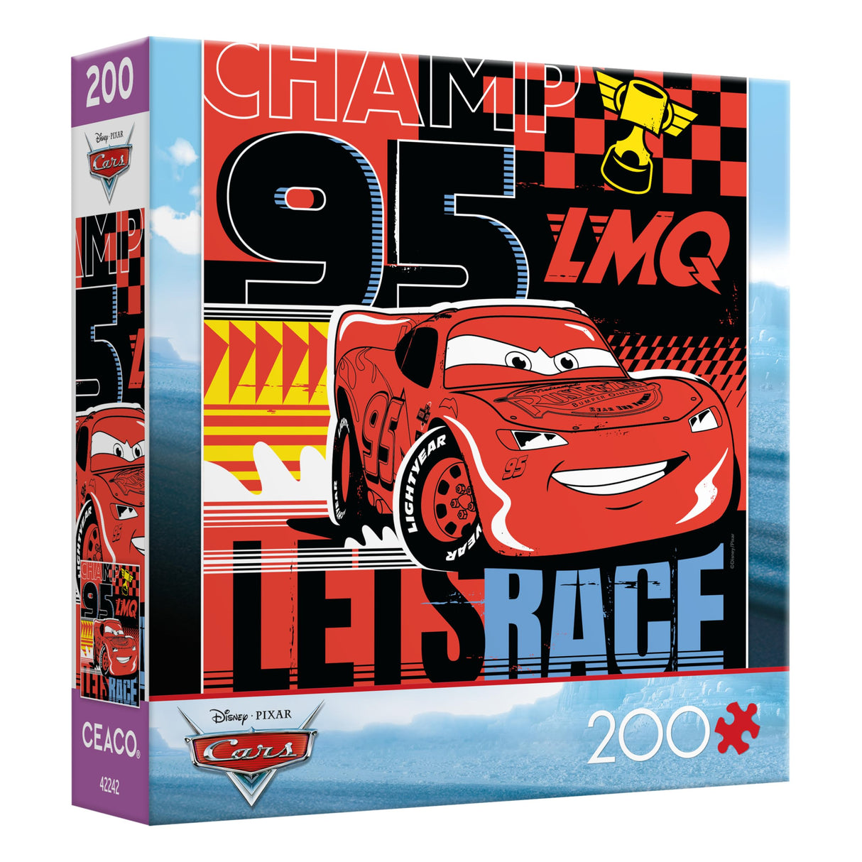 Ceaco - Disney - Pixar - Cars - Lets Race! - 200 Piece Jigsaw Puzzle Ceaco