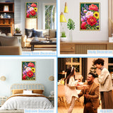 HYXBXSS Diamond Art Kits for Adults, Diamond Painting Square Diamond Flower Art Painting, Diamond Dots for Adults Gem Art 5d Diamond Painting Wall Decor 12x16 Inch HYXBXSS