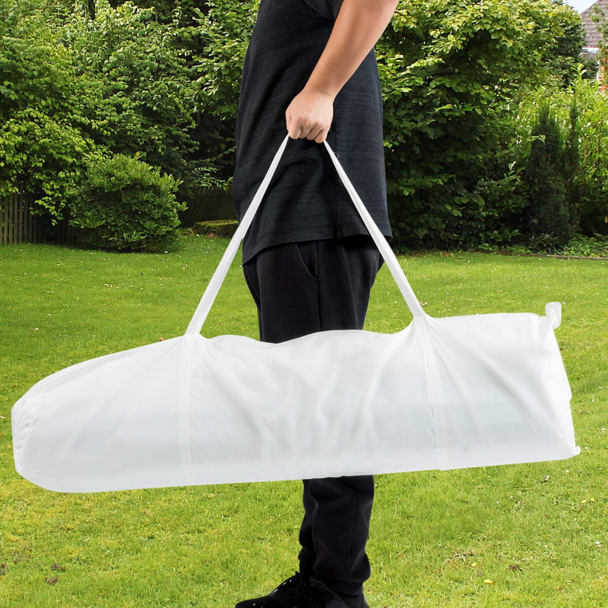 Tangkula Outdoor 10 x 20 Feet Canopy Tent, Party Wedding Tent with Removable Walls, Portable Canopy Shelter Gazebo Pavilion for Event, Backyard, White Tent w/Carry Bag (4 Sidewalls) Tangkula