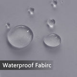 SpaceDresser Waterproof Outdoor Sheer Curtains for Patio - 2 Panels Rod Pocket Indoor Voile Sheer Curtain for Living Room,52W x 84L inch, Grey SpaceDresser