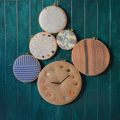 Sherbo 3 Pieces Beech Wood Embroidery Hoops Set by 4 Inch to 6 Inch Circle Hoop Ring Cross Stitch Cotton for DIY Embroidery Floss Starter of Sewing Art Kits Crafts S SHERBO