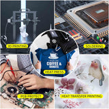 TSSART K15 Heat Tape - Professional Heat Press Tape for Vinyl Sublimation Heat Sublimation Heat Transfer, Oxidation and High Temperature Resistance Residue Free - 4Pack, 0.8 inch x 54FT TSSART