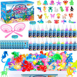 KAISASA Magic Water Elf Toy Kit, Aqua Fairy Water Gel Kit for Kids with 24 Magic Gels, Aqua Fairy kit with 24 Shape Molds, DIY Creative Art Crafts Kits, Birthday Gifts & Party for Girls and Boys KAISASA