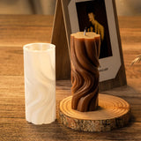 2 Pack Spiral Wave Resin Casting Molds - Silicone for 3D Animal Candle Making ESEENS