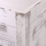 SENRYEE Farmhouse Antique White Wooden Crate For Storage,Rustic Decorative Boxes,Set Of 3 Extra Large Nesting Wooden Storage Crates For Home Decor,Handmade Natural Solid Wood Box (Rustic White) SENRYEE