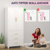 UNICOLY Pantry Kitchen Cabinet with Drawer, 75" Tall Pantry Storage Cabinet, Metal Storage Cabinets with Doors and Shelves, Large Freestanding Cupboard for Living, Dining Room, Assembly Required UNICOLY