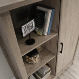 Sauder® Summit Station 52" H Bookcase with Sliding Door, Laurel Oak Sauder