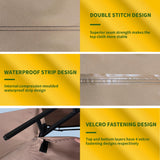 Jorohiker 5' x 8' Grill Gazebo Replacement Canopy Roof Only,Waterproof Double Tiered Shelter Cover,Outdoor BBQ Gazebo Canopy Top Fit for Gazebo Model L-GG001PST-F Jorohiker