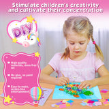 Poke Art Kit for Girls - No Mess Art Craft Activity, DIY Poke Hands Art for Kids, Creative Sensory Toy Set, Birthday Xmas Gifts for Ages 3 4 5 6-8 Year Old Girls Toys Beauwow
