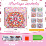 Sanwuta 8 Pcs Mandala DIY Diamond Painting Coin Purse Holder Makeup Bags Bulk Cosmetic Wallet Diamond Painting Kits Pocket Sanwuta
