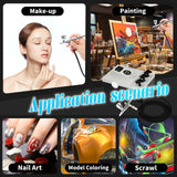 Ovaga Upgraded 85PSI Ultra-Silent Professional Airbrushing System Kit, Dual-Action Multi-Function Airbrush Set with Compressor for Painting Cake Decoration Makeup Art Craft Nail Design Model Tattoo Ovaga