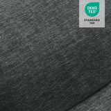 MCombo Oversized Power Lift Recliner Chair with Extended Footrest for Elderly People, Fabric R7399 (Dark Gray, Large-Oversize) MCombo