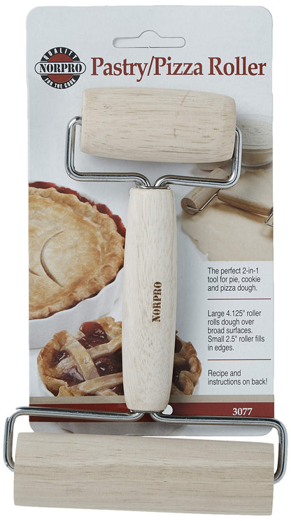 Norpro Wood Pastry/Pizza Roller 4in/10cm