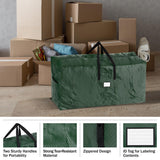 Christmas Tree Storage Bags - Set of 2 Extra-Large Holiday Decoration Totes for Disassembled 9-Foot Artificial Trees and Garlands by Elf Stor (Green) Elf Stor