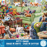 Ceaco - Paws Gone Wild - Kitty Chaos - 500 Piece Jigsaw Puzzle Ceaco