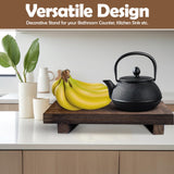 Lyfe Simple Wood Riser for Decor - Rustic Pedestal Stand - Handmade Small Wood Tray - Soap Tray for Kitchen Sink, Dish Soap Tray, Wood Tray for Bathroom, Wooden Stand for Display (Brown, 9 x 6 Inch) Lyfe Simple