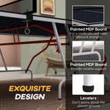 Soozier Full Size Ping Pong Table, Folds into Quarters, Portable Table Tennis Table with Net, Paddles, Balls, MDF, Charcoal Gray Soozier