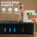 WinxMatrs Twin Mattress, 10 Inch Memory Foam Hybrid Mattress in a Box, Independent Spring for Motion Isolation and Pressure Relief, Comfortable Medium Firm Edge Support WinxMatrs